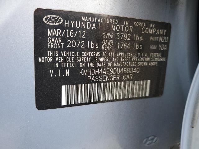 Photo 11 VIN: KMHDH4AE9DU488340 - HYUNDAI ELANTRA GL 