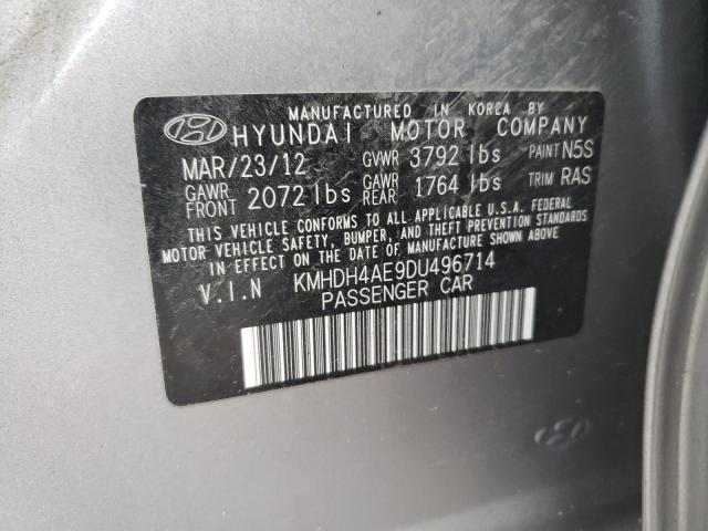 Photo 9 VIN: KMHDH4AE9DU496714 - HYUNDAI ELANTRA GL 