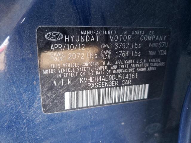 Photo 12 VIN: KMHDH4AE9DU514161 - HYUNDAI ELANTRA 