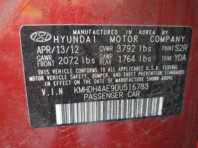 Photo 11 VIN: KMHDH4AE9DU516783 - HYUNDAI ELANTRA GL 