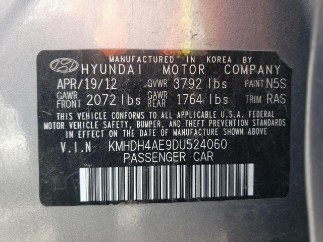 Photo 9 VIN: KMHDH4AE9DU524060 - HYUNDAI ELANTRA GL 