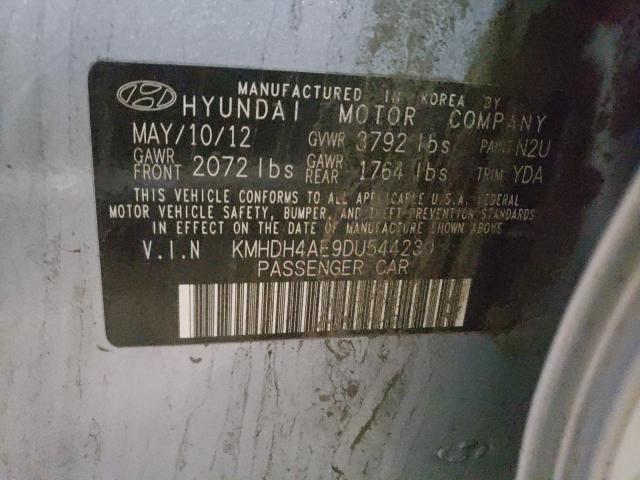 Photo 9 VIN: KMHDH4AE9DU544230 - HYUNDAI ELANTRA GL 