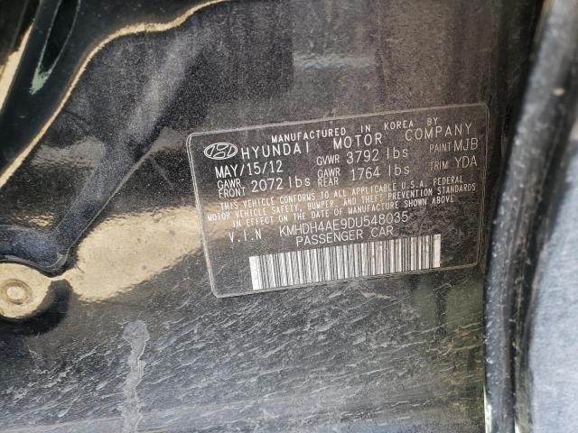 Photo 12 VIN: KMHDH4AE9DU548035 - HYUNDAI ELANTRA 