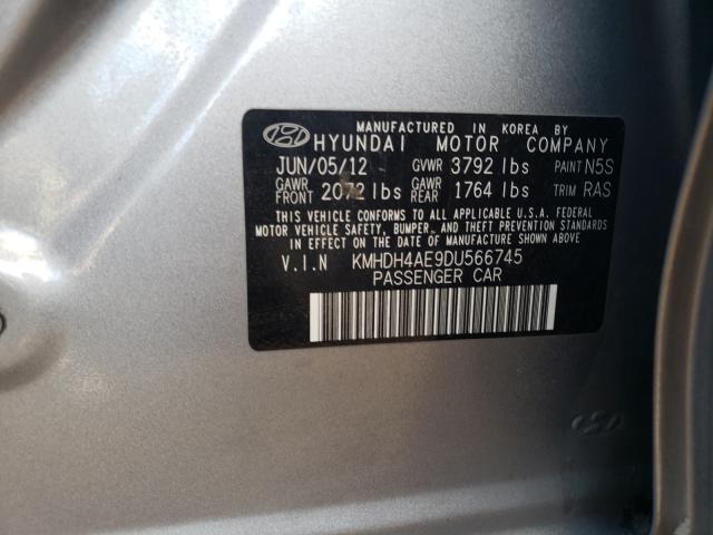 Photo 9 VIN: KMHDH4AE9DU566745 - HYUNDAI ELANTRA GL 