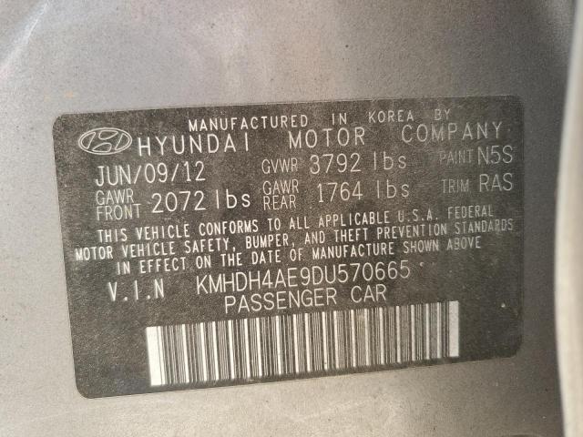 Photo 12 VIN: KMHDH4AE9DU570665 - HYUNDAI ELANTRA GL 