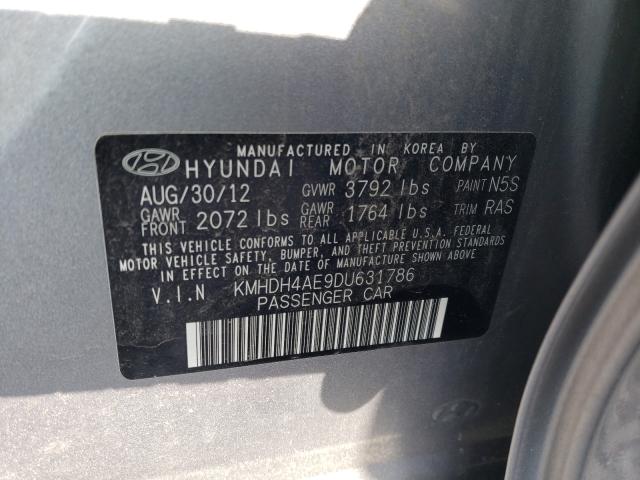 Photo 9 VIN: KMHDH4AE9DU631786 - HYUNDAI ELANTRA GL 