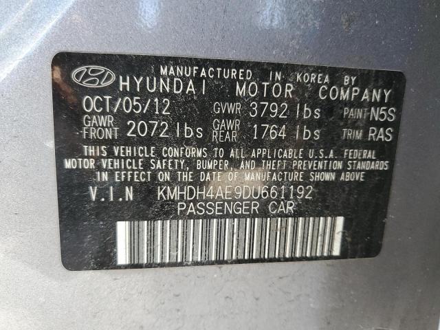 Photo 12 VIN: KMHDH4AE9DU661192 - HYUNDAI ELANTRA 