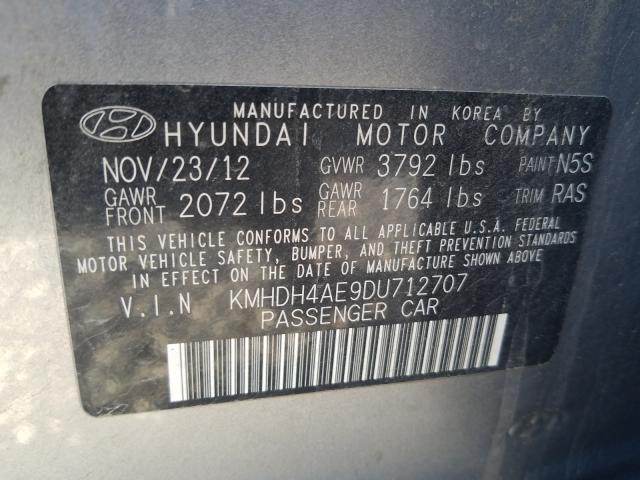 Photo 9 VIN: KMHDH4AE9DU712707 - HYUNDAI ELANTRA GL 