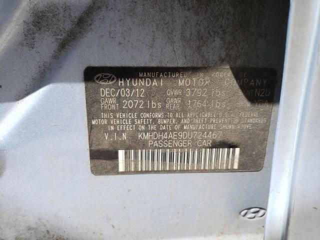 Photo 11 VIN: KMHDH4AE9DU724467 - HYUNDAI ELANTRA GL 