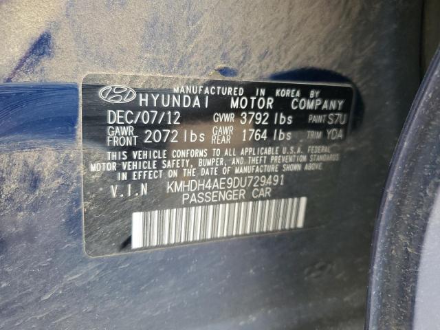 Photo 11 VIN: KMHDH4AE9DU729491 - HYUNDAI ELANTRA 