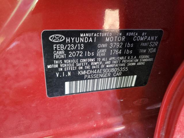 Photo 11 VIN: KMHDH4AE9DU805355 - HYUNDAI ELANTRA GL 