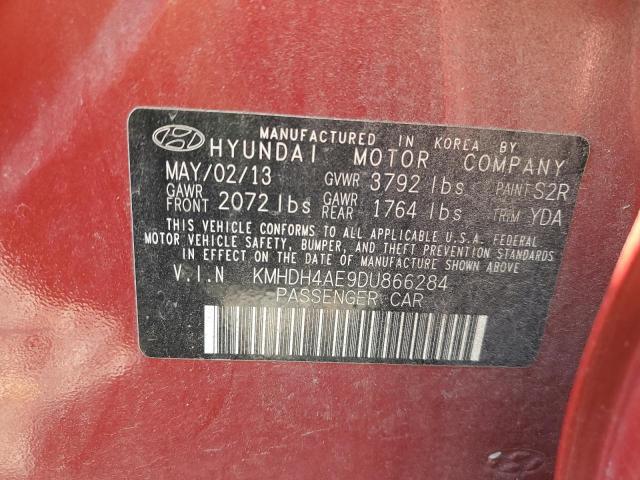 Photo 11 VIN: KMHDH4AE9DU866284 - HYUNDAI ELANTRA GL 