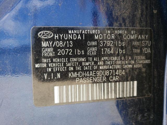 Photo 9 VIN: KMHDH4AE9DU871484 - HYUNDAI ELANTRA GL 