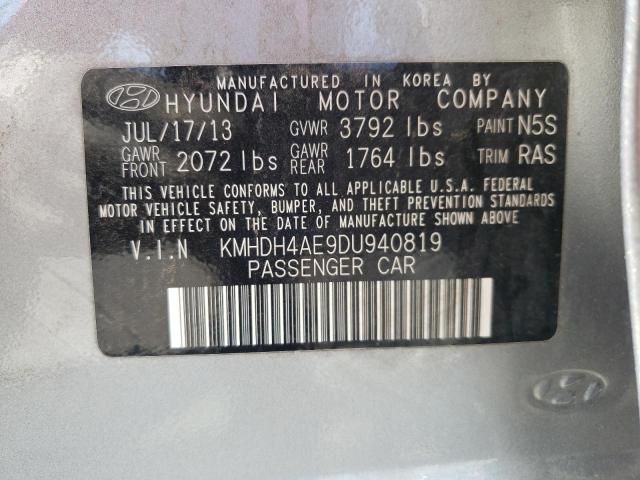 Photo 9 VIN: KMHDH4AE9DU940819 - HYUNDAI ELANTRA GL 