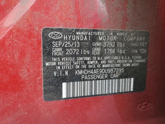 Photo 11 VIN: KMHDH4AE9DU987395 - HYUNDAI ELANTRA 