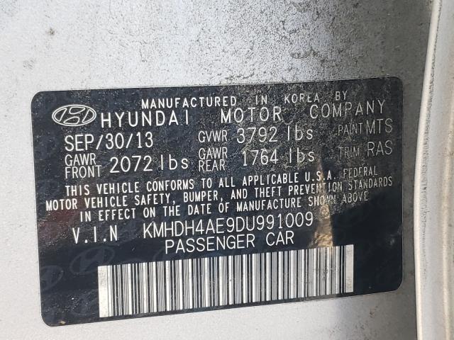 Photo 9 VIN: KMHDH4AE9DU991009 - HYUNDAI ELANTRA GL 