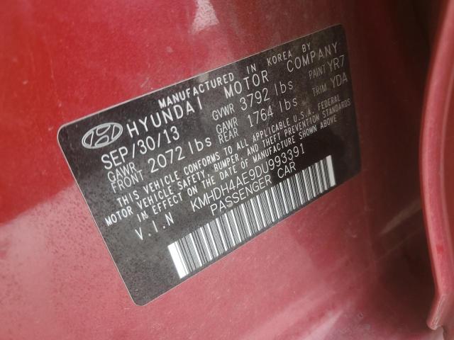 Photo 11 VIN: KMHDH4AE9DU993391 - HYUNDAI ELANTRA 