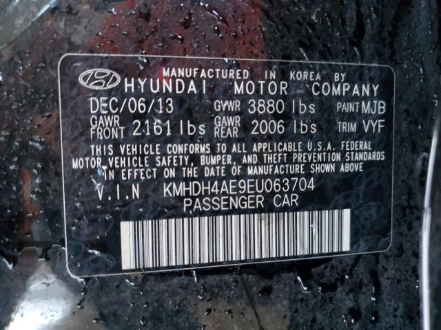 Photo 11 VIN: KMHDH4AE9EU063704 - HYUNDAI ELANTRA SE 