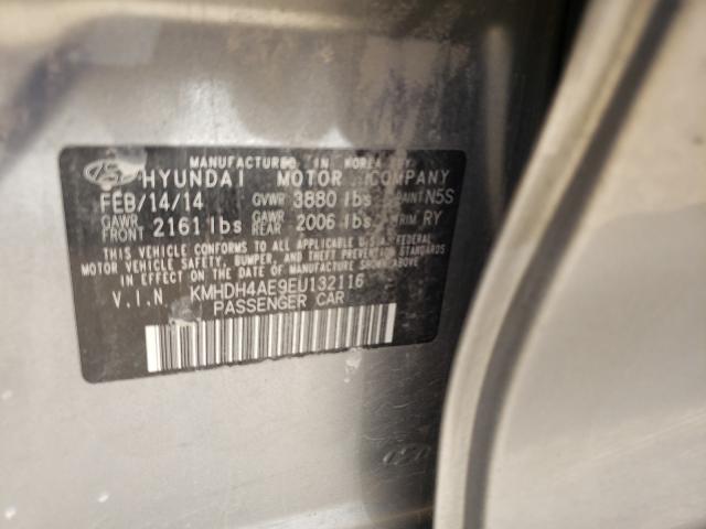 Photo 9 VIN: KMHDH4AE9EU132116 - HYUNDAI ELANTRA SE 