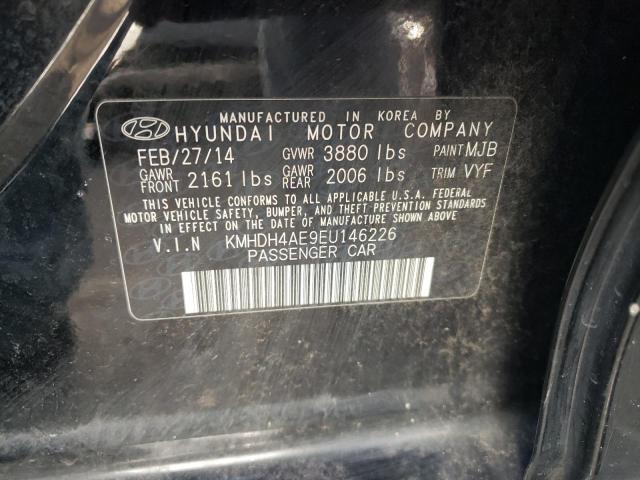 Photo 9 VIN: KMHDH4AE9EU146226 - HYUNDAI ELANTRA SE 