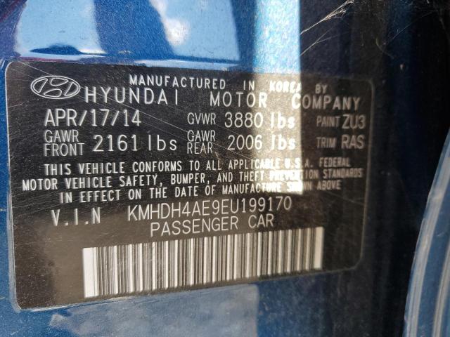 Photo 9 VIN: KMHDH4AE9EU199170 - HYUNDAI ELANTRA SE 