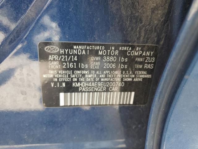 Photo 11 VIN: KMHDH4AE9EU200740 - HYUNDAI ELANTRA SE 