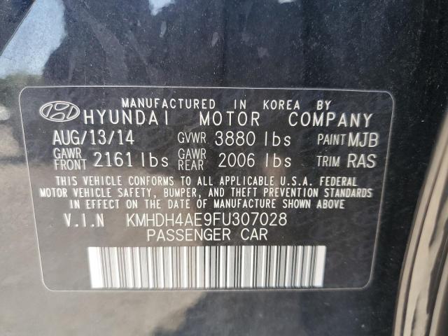 Photo 9 VIN: KMHDH4AE9FU307028 - HYUNDAI ELANTRA SE 