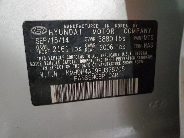 Photo 12 VIN: KMHDH4AE9FU328705 - HYUNDAI ELANTRA SE 