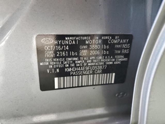 Photo 11 VIN: KMHDH4AE9FU353877 - HYUNDAI ELANTRA SE 