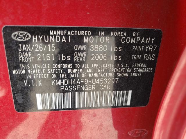 Photo 9 VIN: KMHDH4AE9FU453297 - HYUNDAI ELANTRA SE 