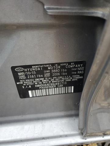 Photo 12 VIN: KMHDH4AE9GU491713 - HYUNDAI ELANTRA SE 