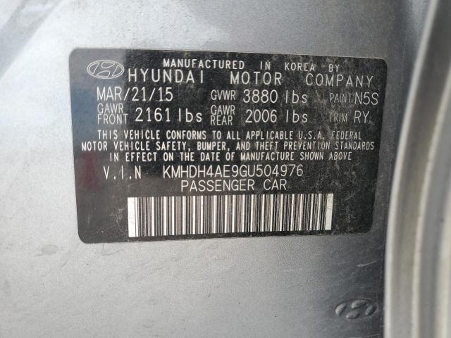 Photo 11 VIN: KMHDH4AE9GU504976 - HYUNDAI ELANTRA 