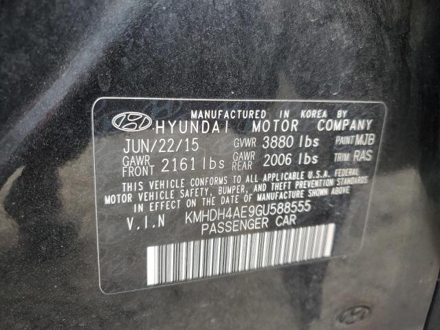 Photo 11 VIN: KMHDH4AE9GU588555 - HYUNDAI ELANTRA SE 