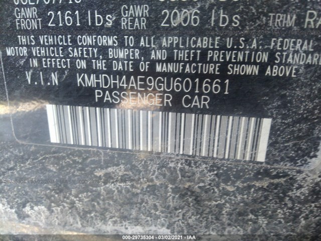 Photo 8 VIN: KMHDH4AE9GU601661 - HYUNDAI ELANTRA 