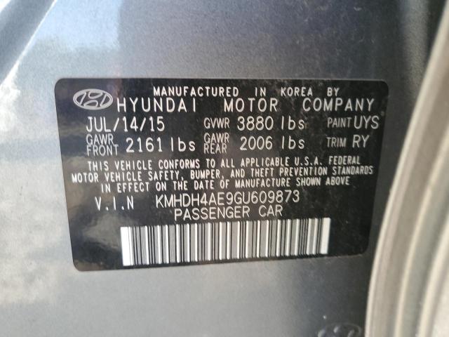 Photo 11 VIN: KMHDH4AE9GU609873 - HYUNDAI ELANTRA SE 