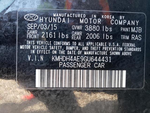 Photo 11 VIN: KMHDH4AE9GU644431 - HYUNDAI ELANTRA SE 