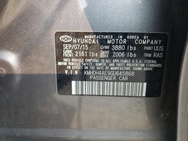 Photo 9 VIN: KMHDH4AE9GU645868 - HYUNDAI ELANTRA SE 