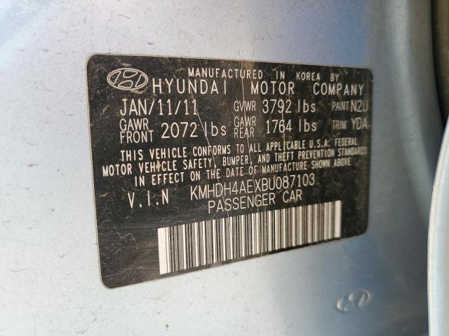 Photo 11 VIN: KMHDH4AEXBU087103 - HYUNDAI ELANTRA 