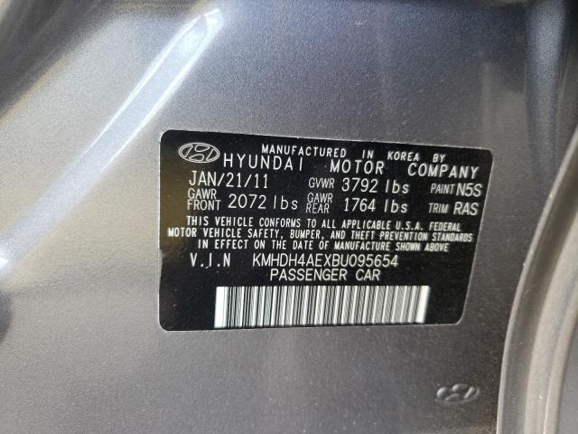 Photo 9 VIN: KMHDH4AEXBU095654 - HYUNDAI ELANTRA GL 