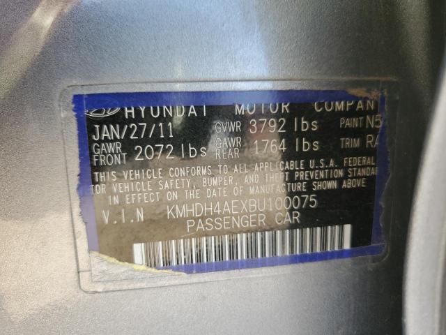 Photo 11 VIN: KMHDH4AEXBU100075 - HYUNDAI ELANTRA 