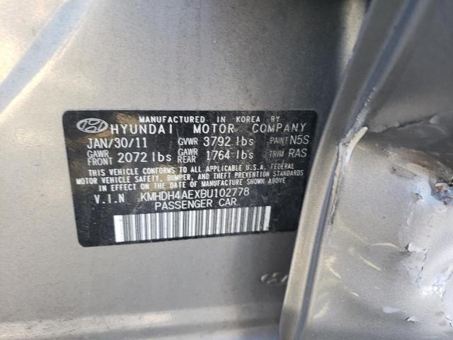 Photo 11 VIN: KMHDH4AEXBU102778 - HYUNDAI ELANTRA 