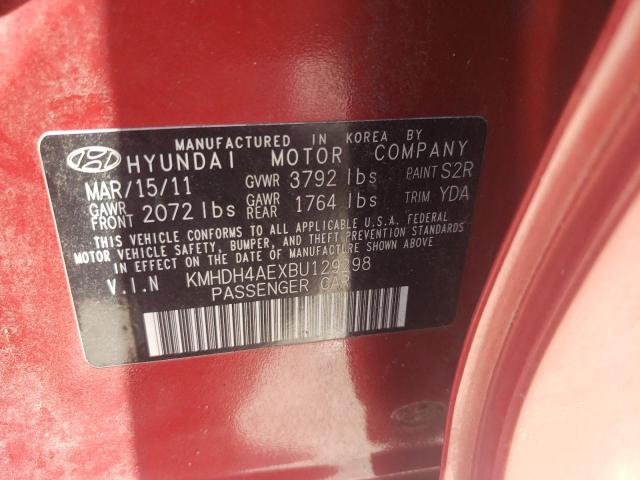 Photo 12 VIN: KMHDH4AEXBU129298 - HYUNDAI ELANTRA 