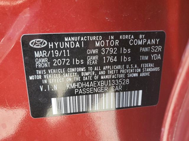 Photo 11 VIN: KMHDH4AEXBU133528 - HYUNDAI ELANTRA GL 