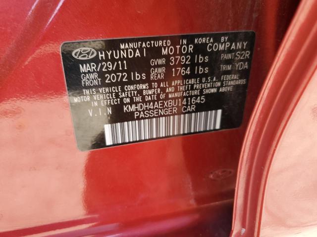 Photo 11 VIN: KMHDH4AEXBU141645 - HYUNDAI ELANTRA 