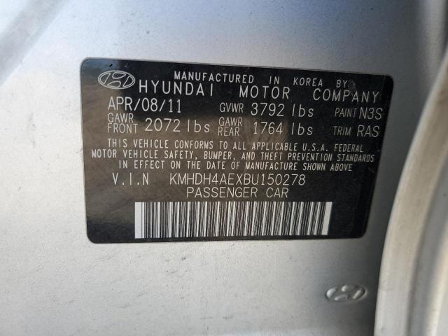 Photo 11 VIN: KMHDH4AEXBU150278 - HYUNDAI ELANTRA GL 