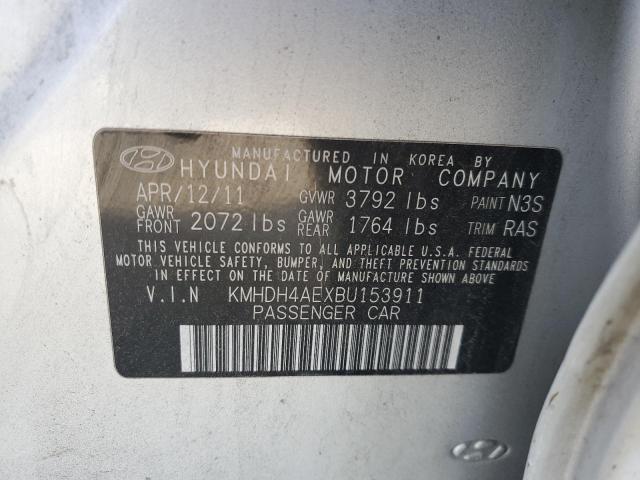 Photo 11 VIN: KMHDH4AEXBU153911 - HYUNDAI ELANTRA GL 