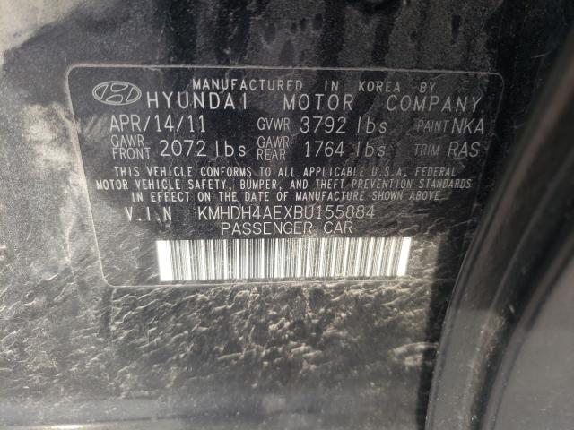 Photo 9 VIN: KMHDH4AEXBU155884 - HYUNDAI ELANTRA GL 