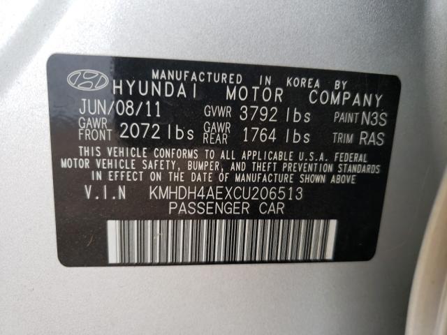 Photo 9 VIN: KMHDH4AEXCU206513 - HYUNDAI ELANTRA GL 