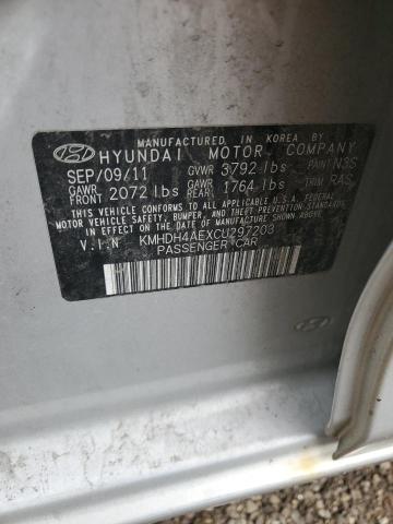 Photo 11 VIN: KMHDH4AEXCU297203 - HYUNDAI ELANTRA 