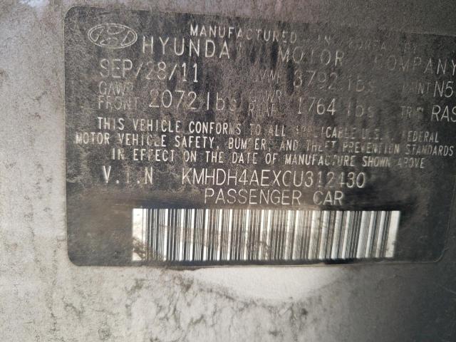 Photo 11 VIN: KMHDH4AEXCU312430 - HYUNDAI ELANTRA 